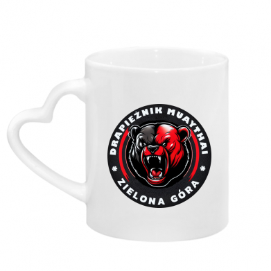 Kubek z uchwytem w kształcie serca muaythai